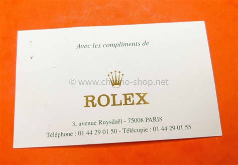 rolex business card|rolex cards for sale.